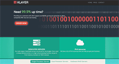 Desktop Screenshot of klayer.com